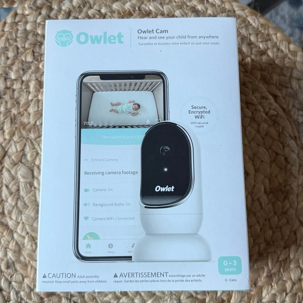 Owlet Black and White Baby Monitor Camera